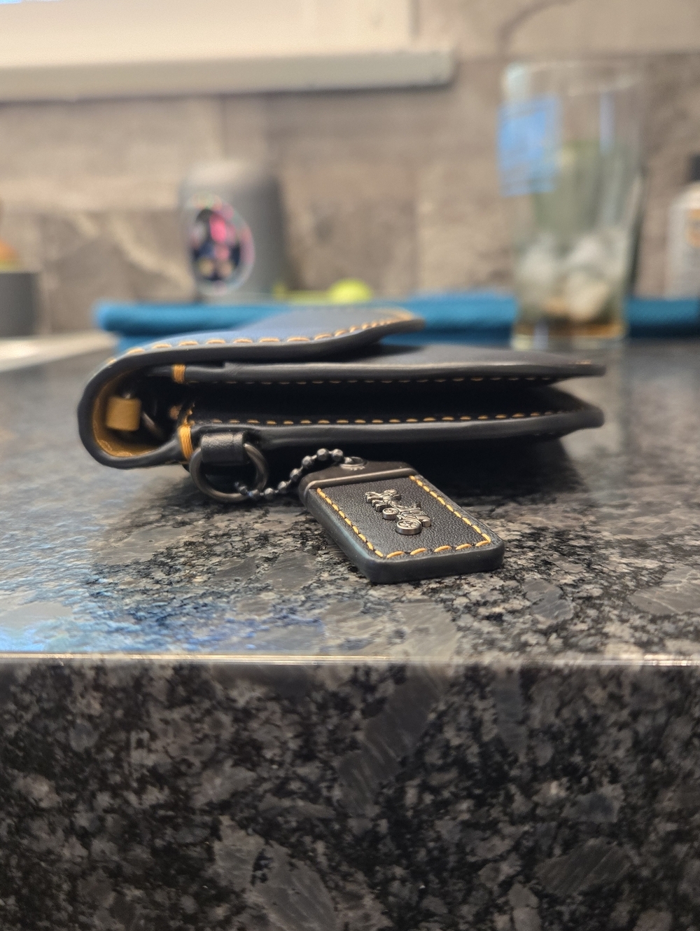 Coach Black Leather Glovetan Clutch - Picture 7 of 9
